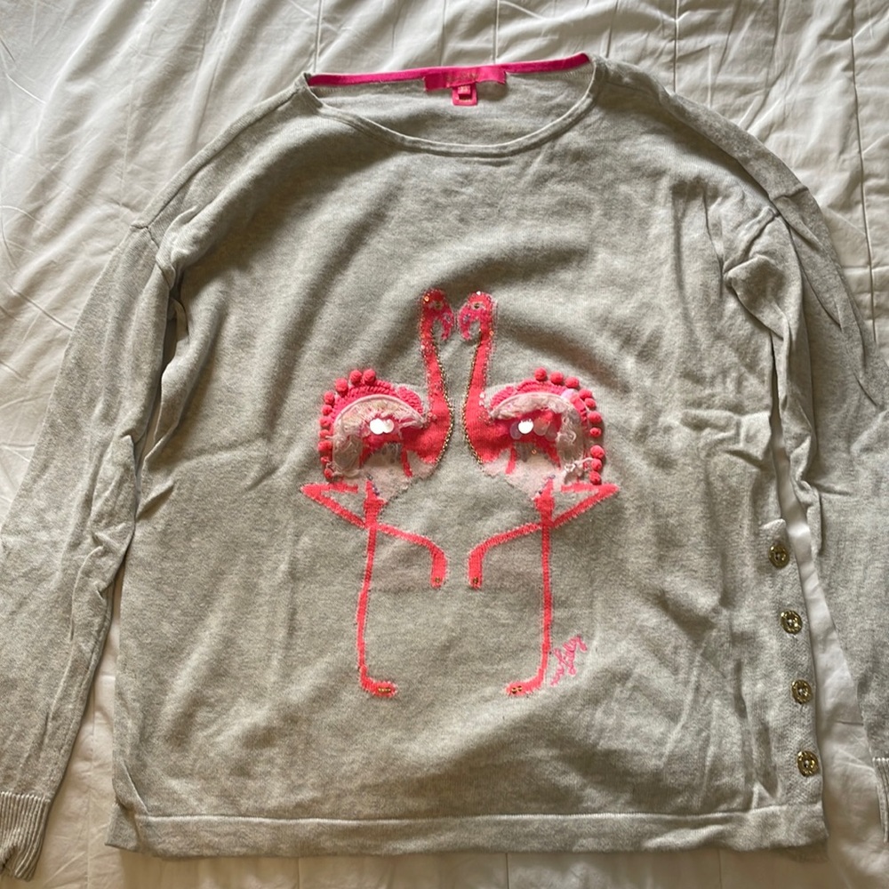 Lilly Pulitzer flamingo sweater